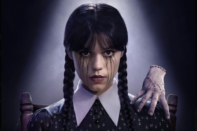 Jenna Ortega som Wednesday Addams.